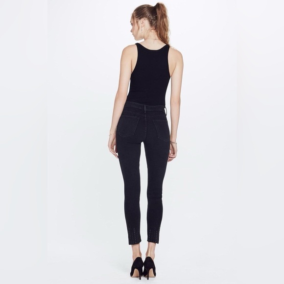 MOTHER The Stunner Zip Ankle Step Fray in Wrong Side of the Track, sz 27 - Picture 4 of 15